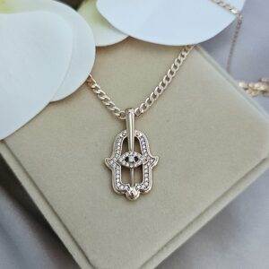 Antiallergén köves Fatima keze nyaklánc