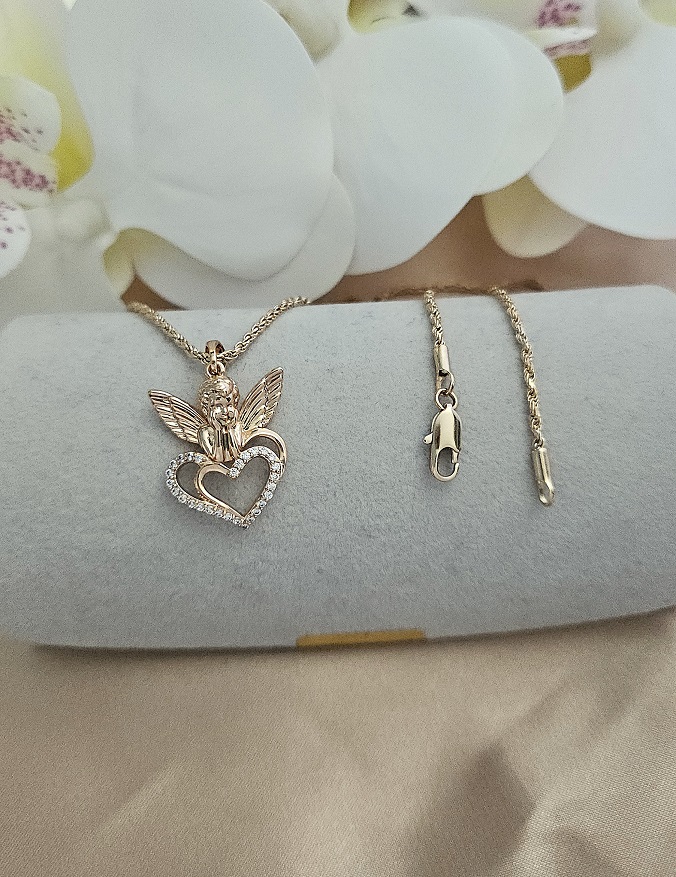Antiallergén angyal szív nyaklánc - Image 3